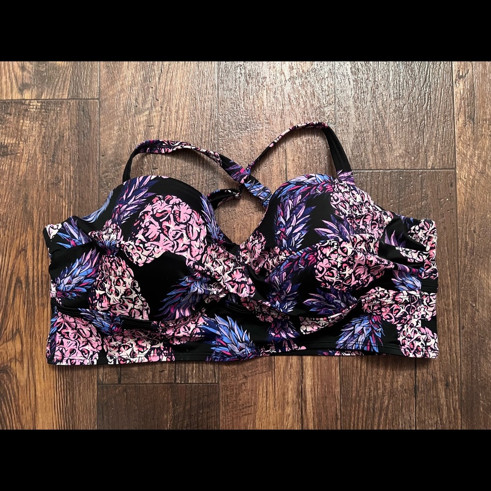 Torrid Pineapple Swim Top
